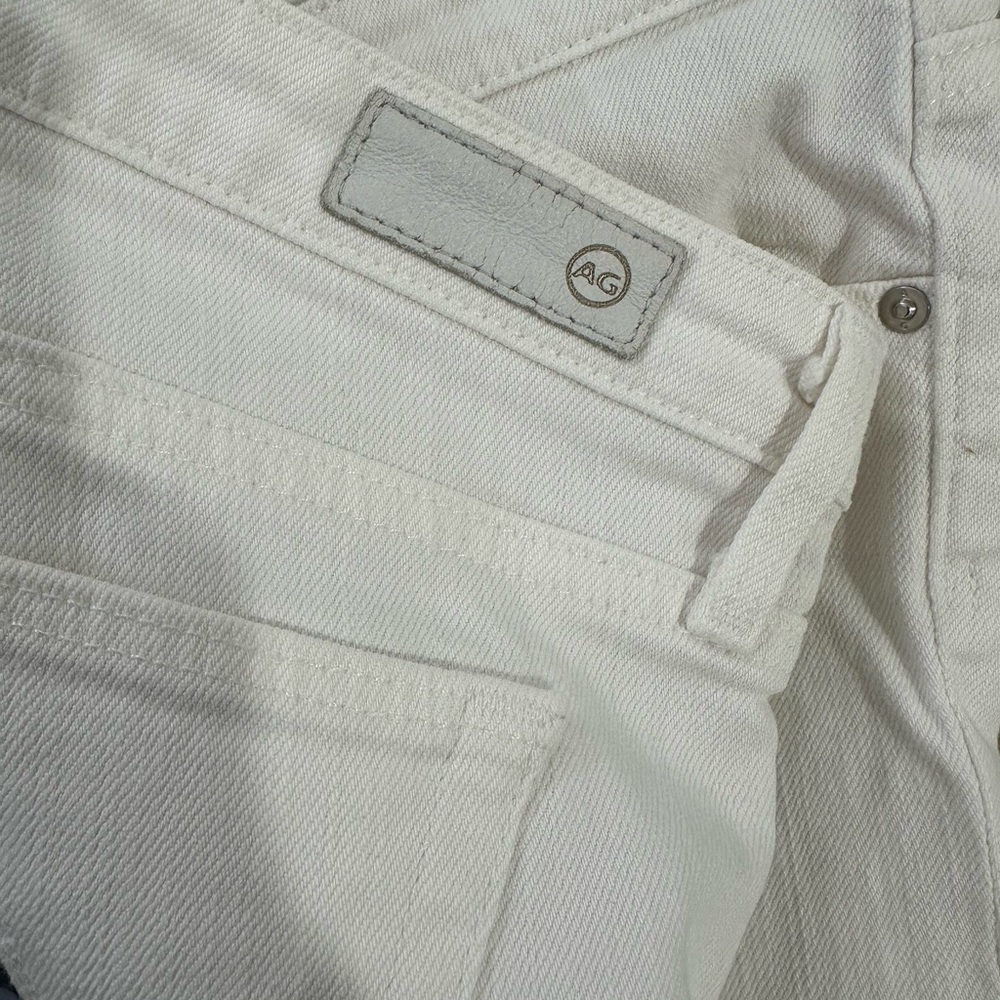 AG Adriano Goldschmied Elegant white Cream jeans the Stilt Cigarette leg 27R - Picture 4 of 7